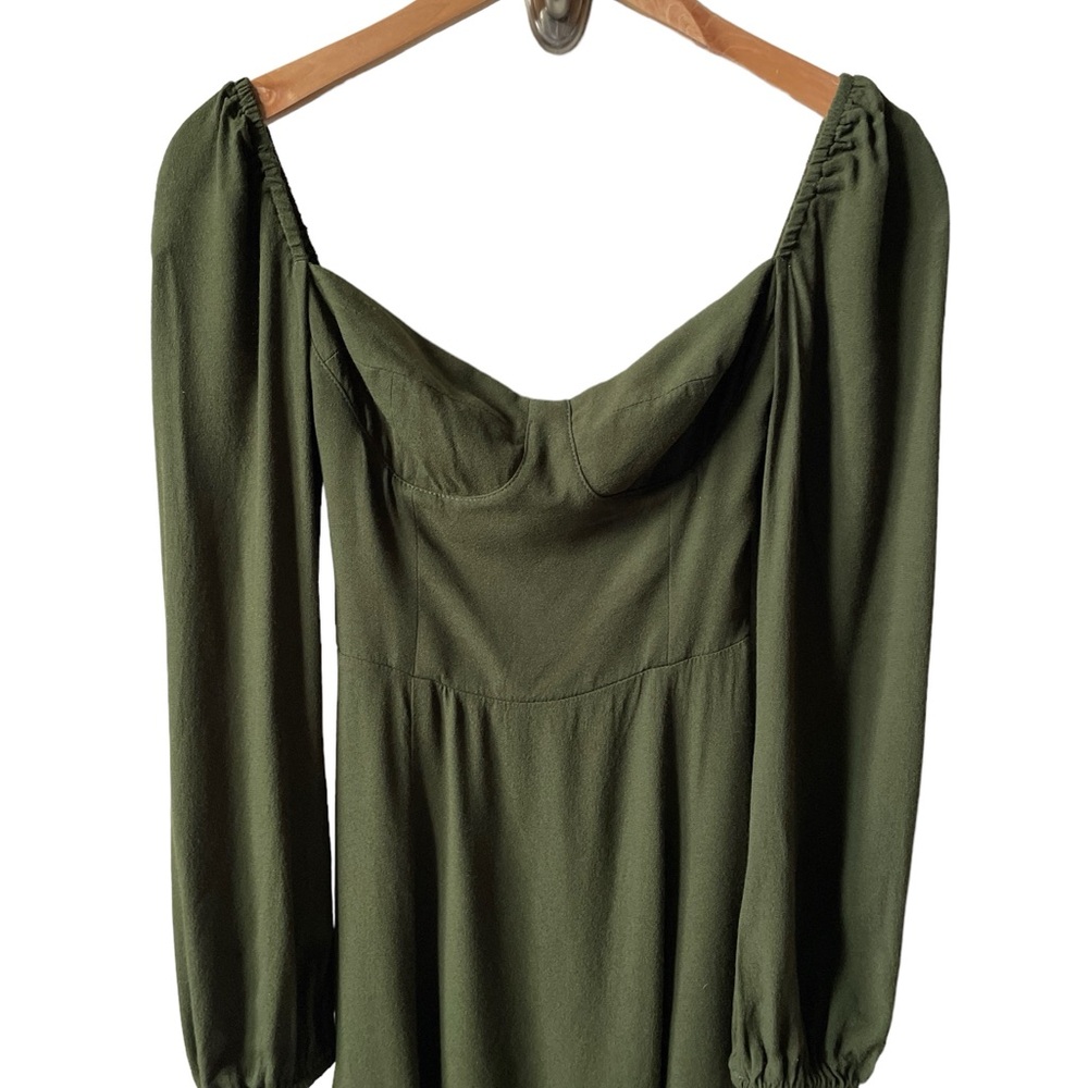 NEW Reformation green Mochi dress size 0 - Picture 6 of 10